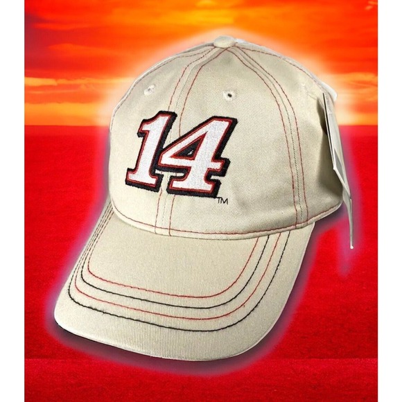 NASCAR Tony Stewart 14 Race Car Hat Cap Tan Dad Hat New Fast Ship